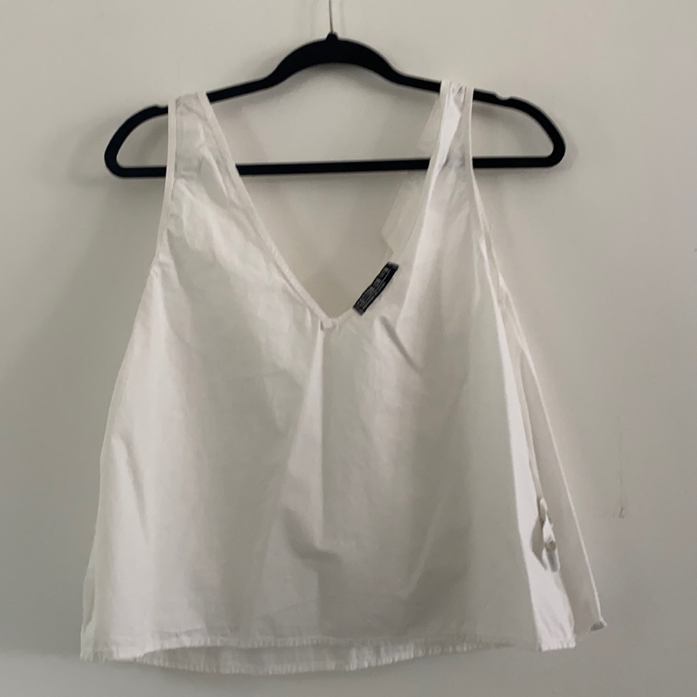 White cotton tank